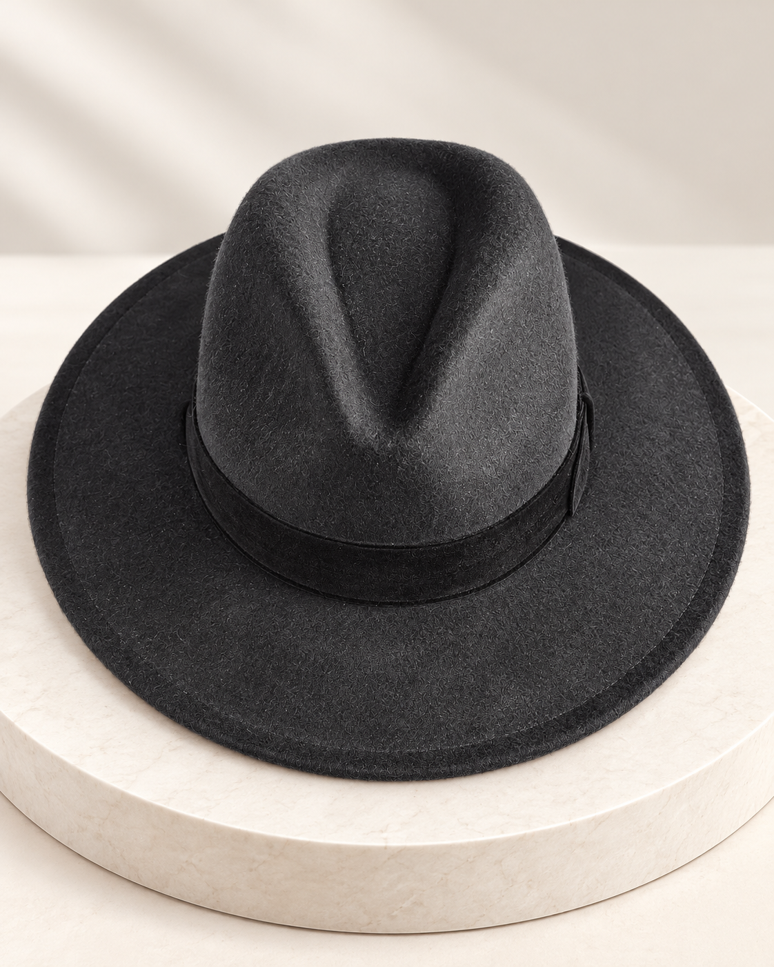 Time and Tru Women’s Wide Brim Fedora Hat | Black or Ivory