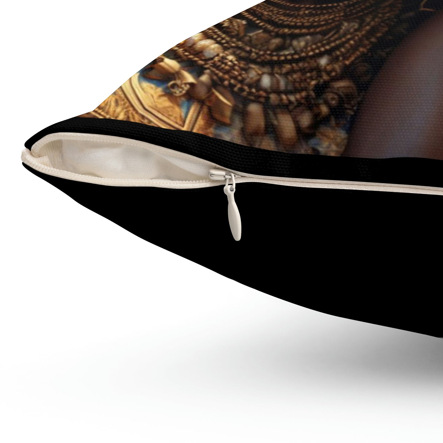 African Goddess with Leopard Pillow