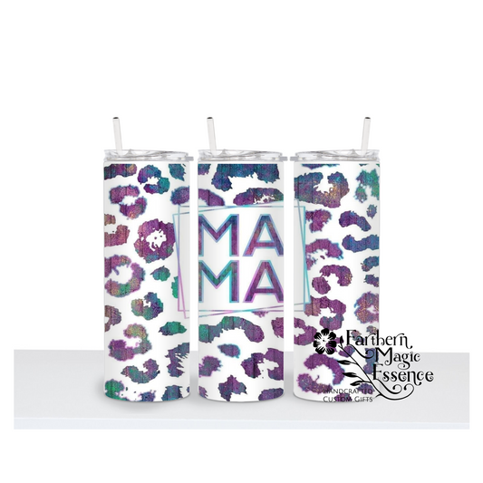 Custom Mama Leopard print  20 oz. Tumbler