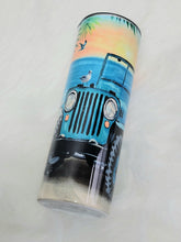 Load image into Gallery viewer, 20 oz. Beach Jeep Sublimated Tumbler
