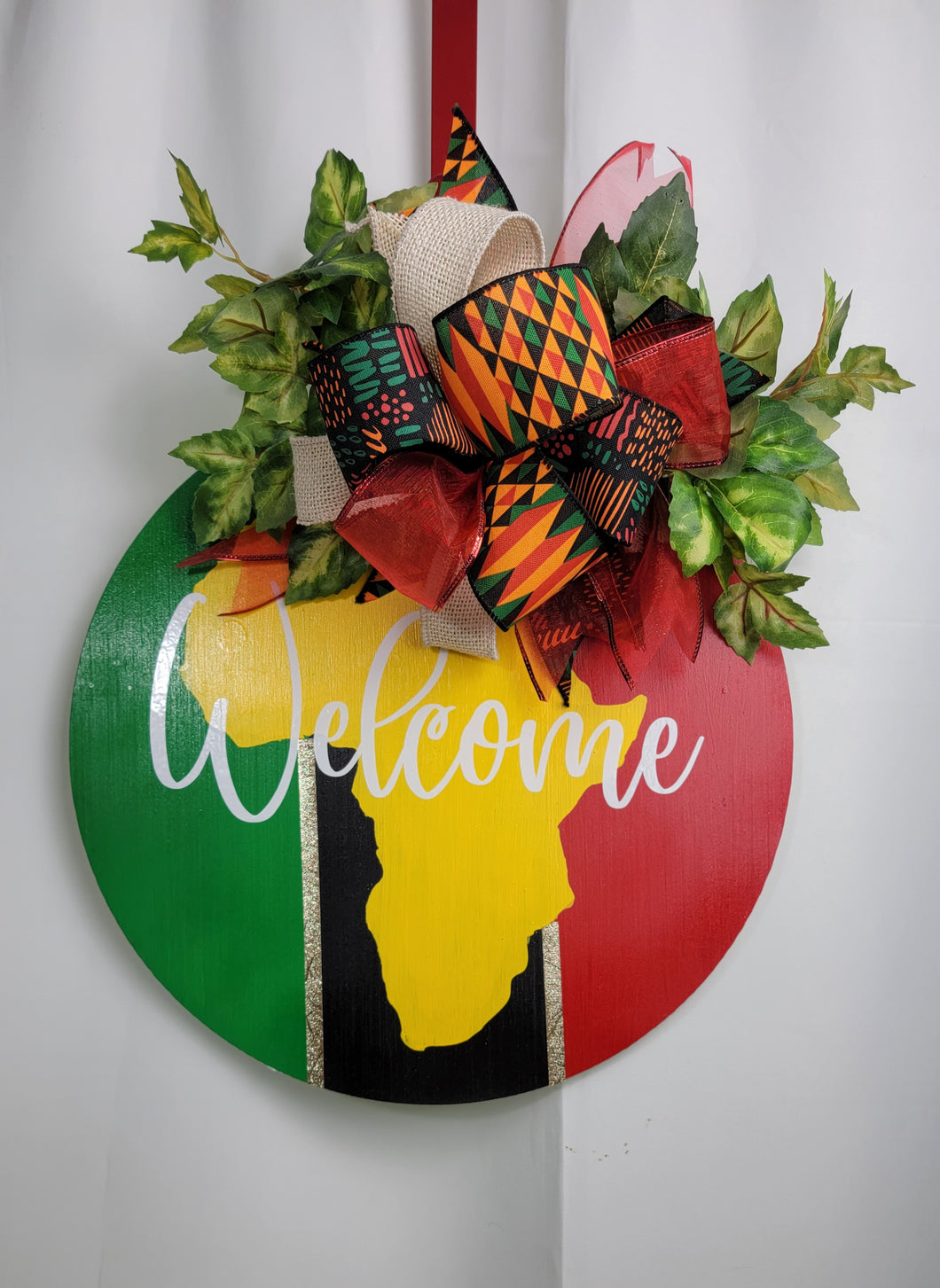 African Welcome Door Hanger