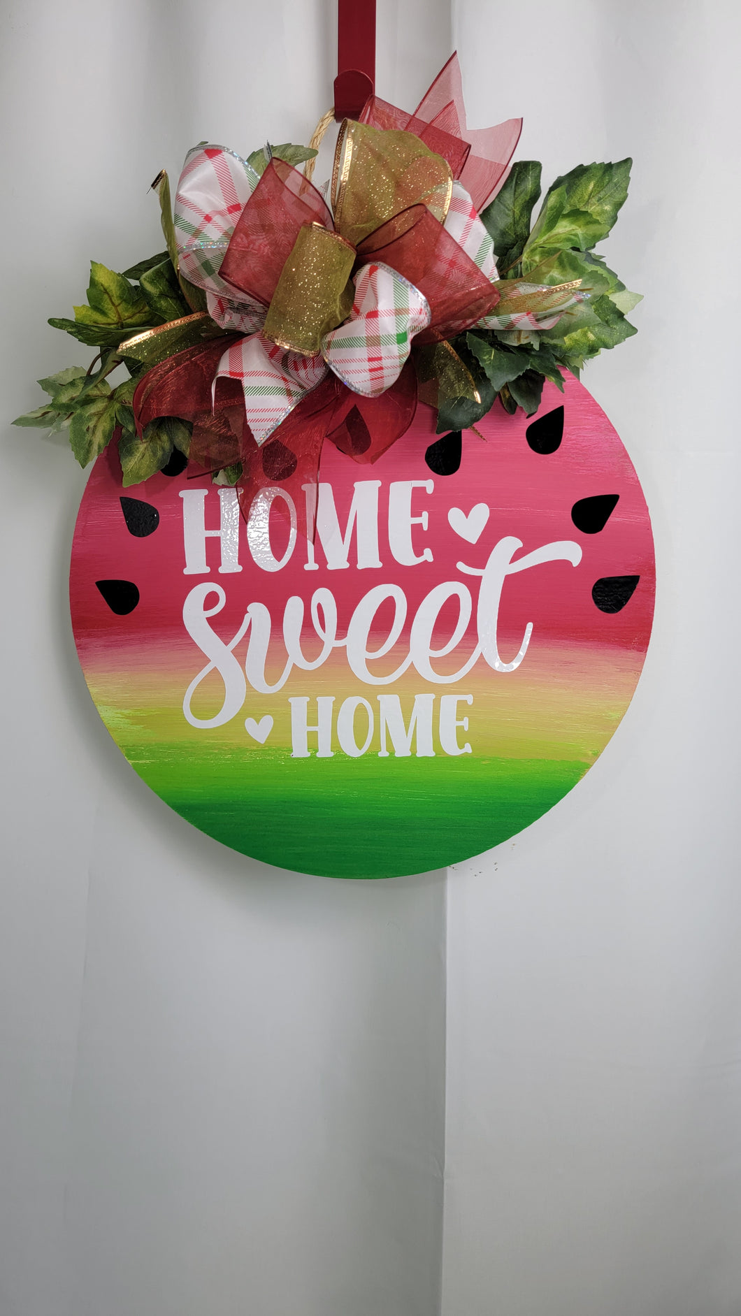 Home Sweet Home Watermelon Door Hanger