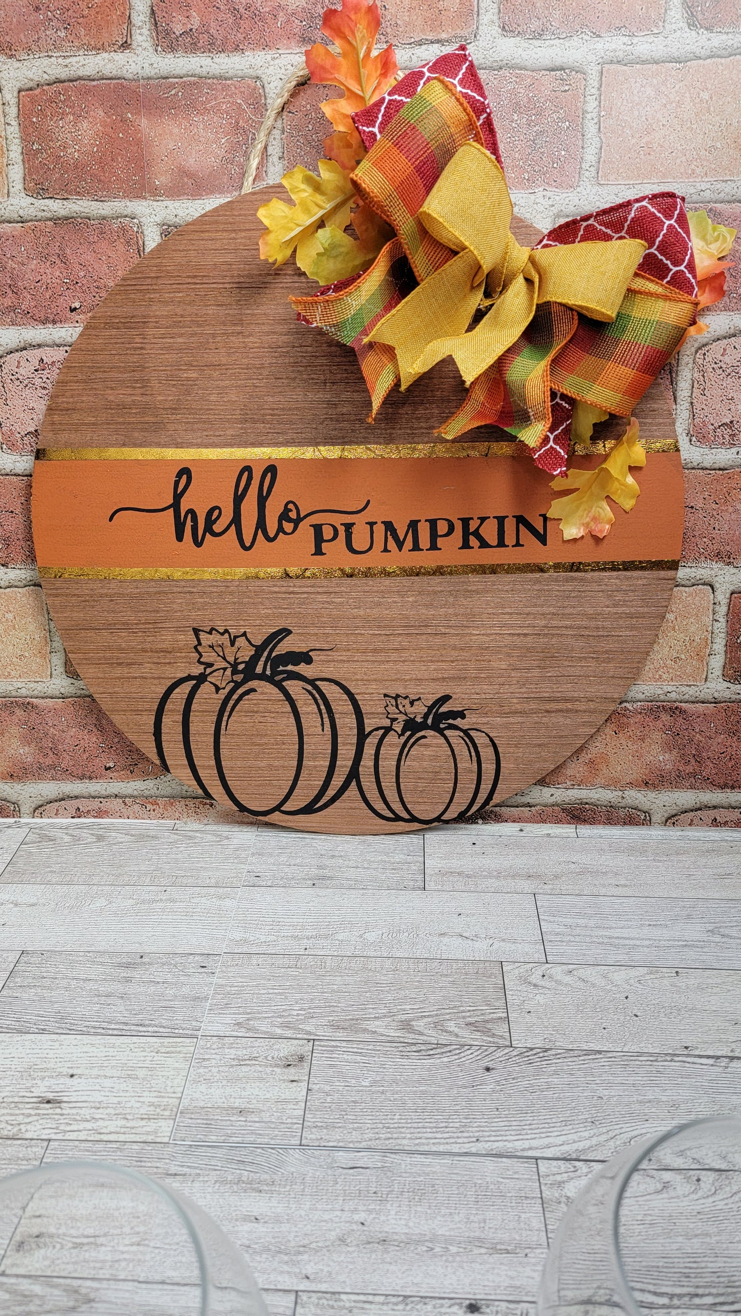 Hello Pumpkin Door Hanger