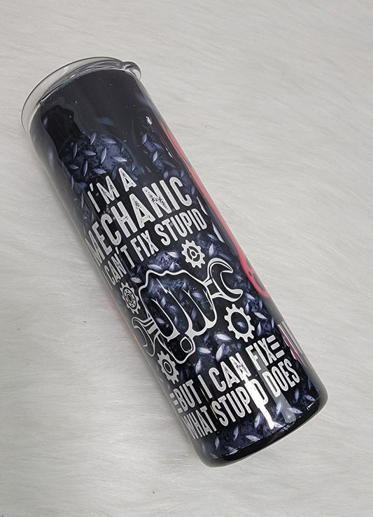 Custom 20 oz Mechanic Tumbler -Epoxy