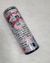 Load image into Gallery viewer, Custom True Crime Tumbler
