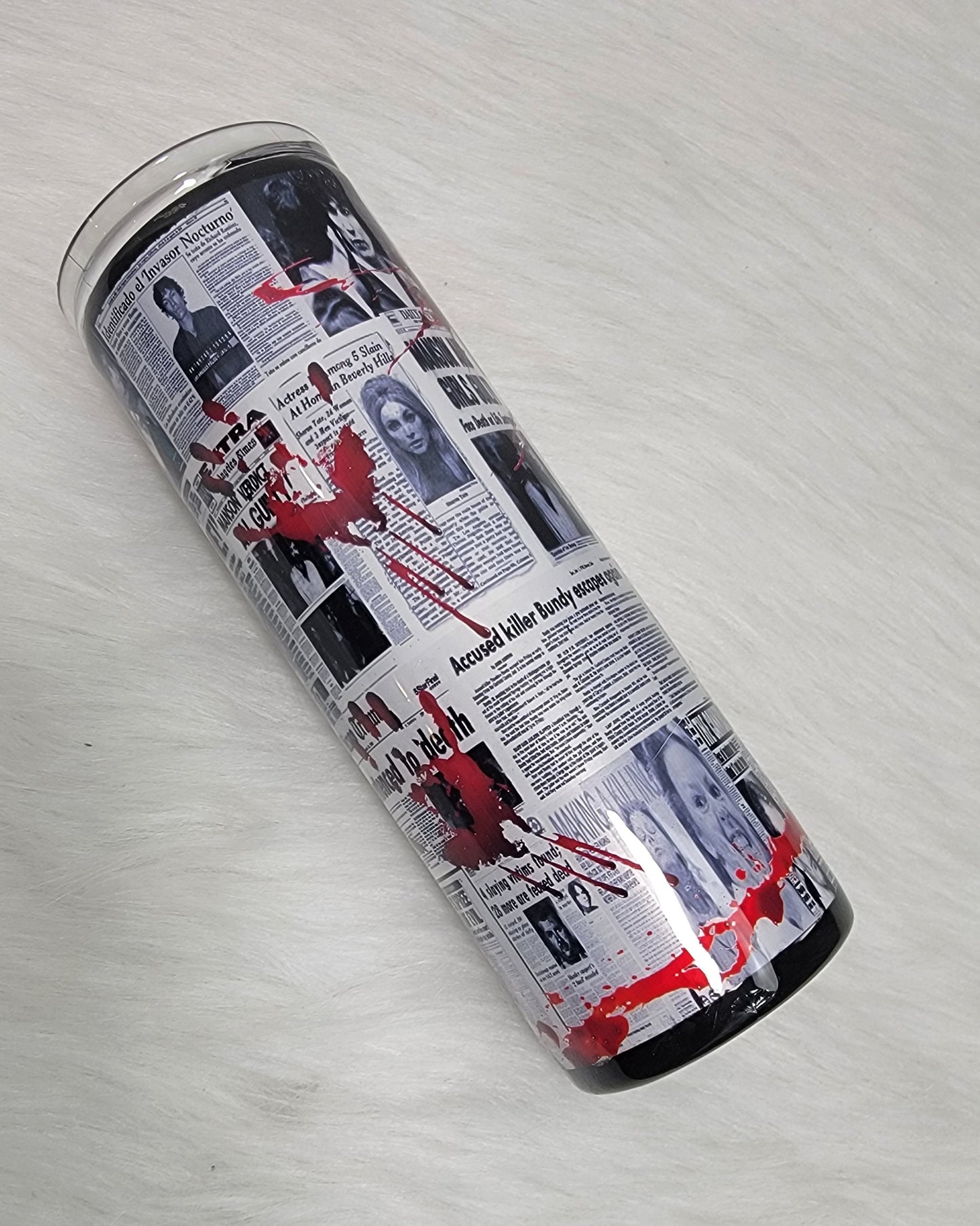 Custom True Crime Tumbler