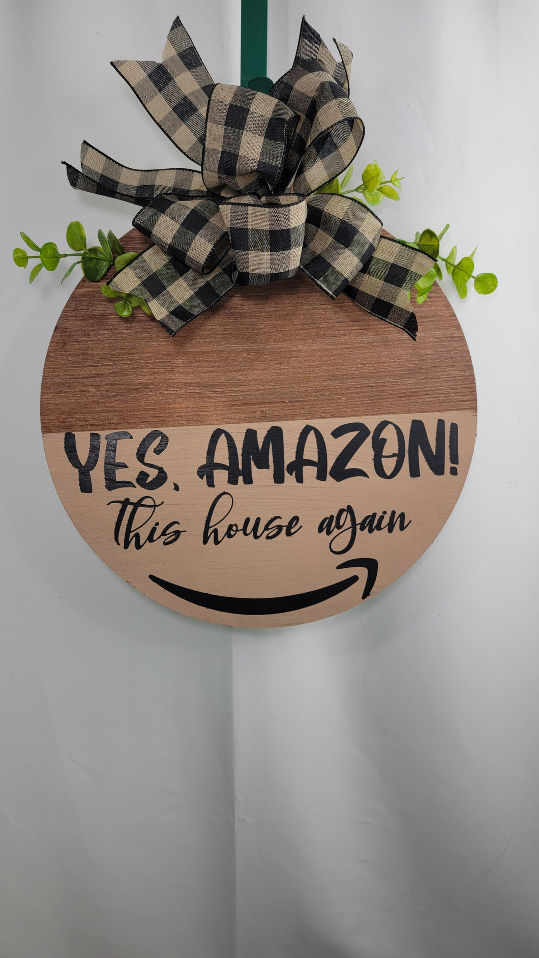 Yes, Amazon this house again door hanger