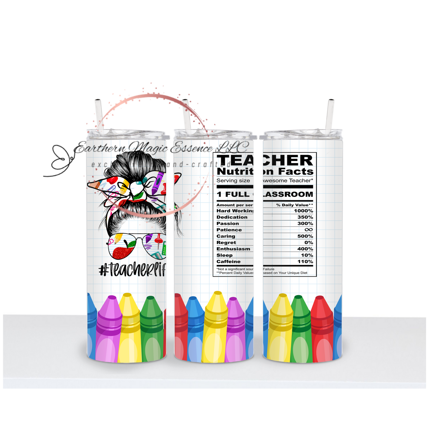 20 oz Teacher Nutrition Tumbler