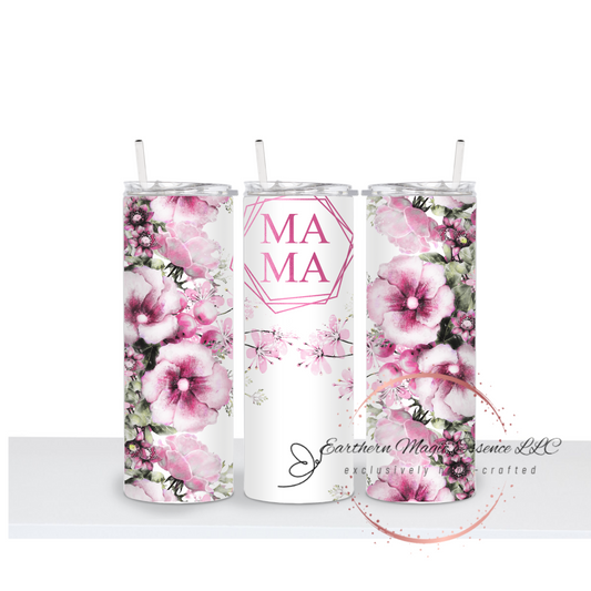 Custom Floral Mamma 20 oz Stainless Steel tumbler