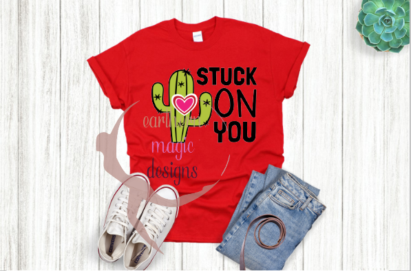 Stuck On You Valentine T-shirt