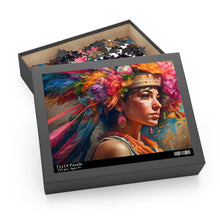 Load image into Gallery viewer, Young Maiden with Rainbow Headpiece Puzzle
