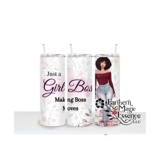 Girl Boss 20 oz Tumbler Sublimation Wrap