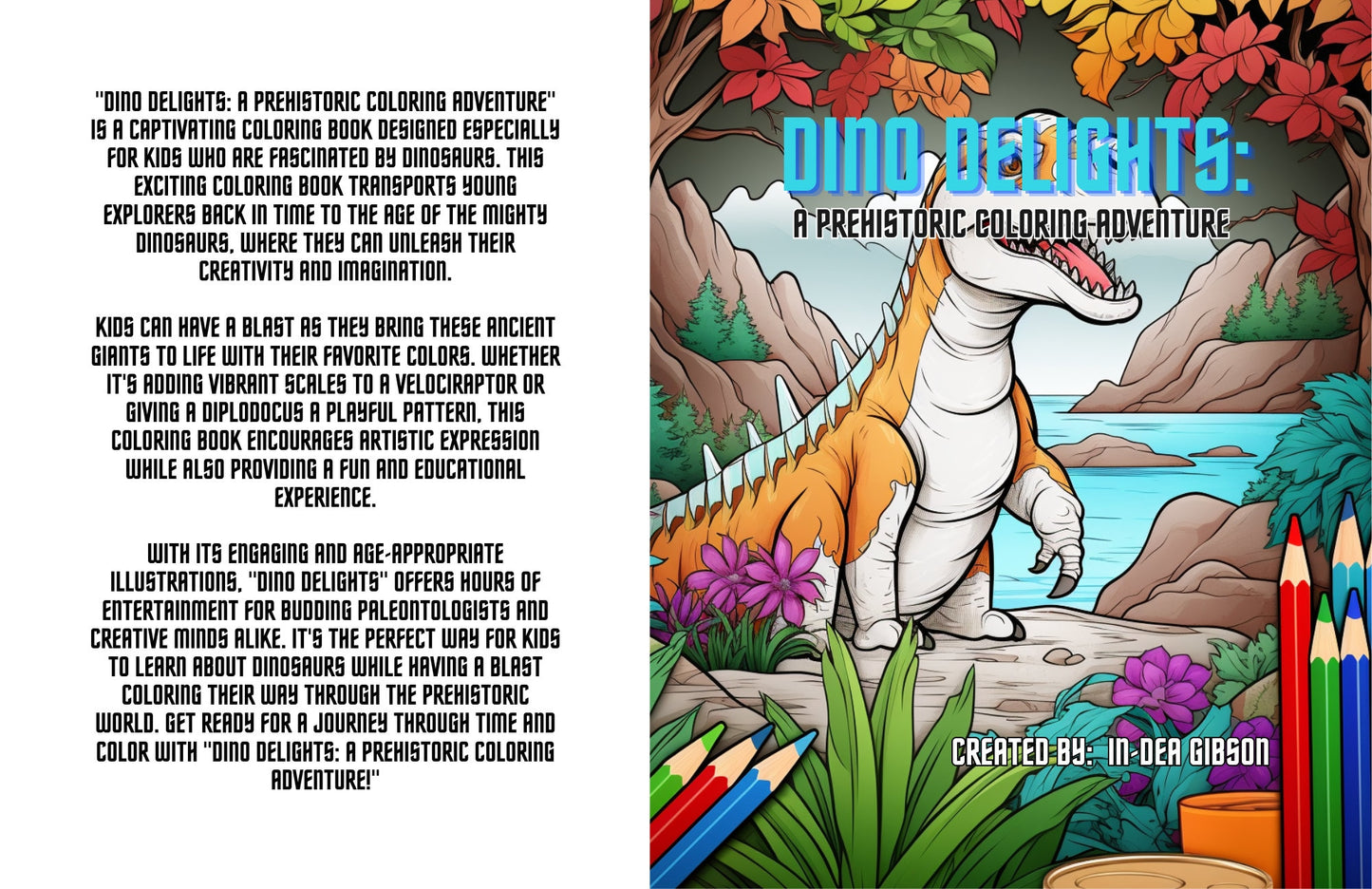 Kids Coloring Book of Dinosaurs PDF